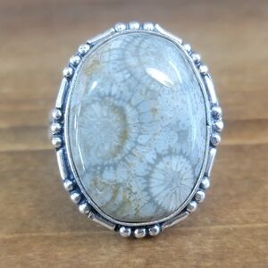 New Silver and Gray Statement Ring Reposhing